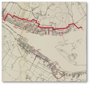 Det var et stort område som ble tatt av brannen.